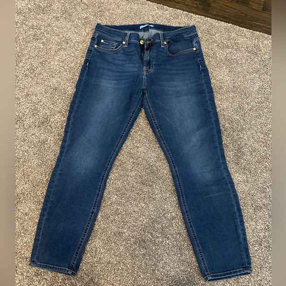 7 For All Mankind Blue Skinny Jeans - Picture 3 of 16
